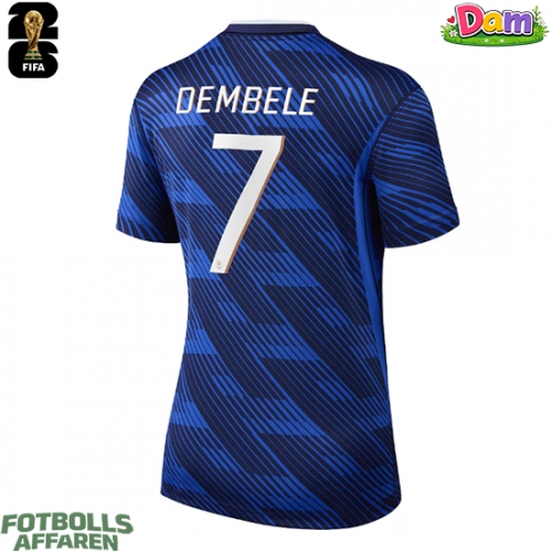 Frankrike Ousmane Dembele #7 Hemmatröja Kvinnor VM 2026 Kortärmad